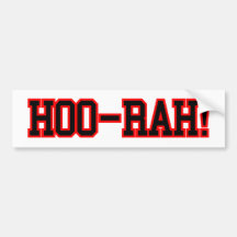 HOO RAH BUMPER STICKER
