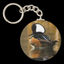 Hooded Merganser Keychain keychains