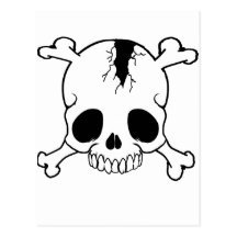 Hoodies with cracked skulls,t shirts with skulls postcard