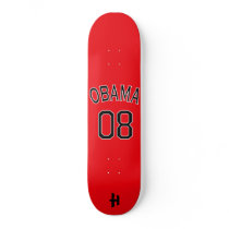 Hoodman "Obama 08" Red Skateboard