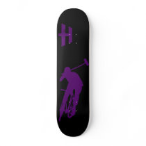 Hoodman "Polo" Purple Black Skate Board
