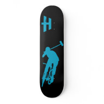 Hoodman "Polo" Turquoise Black Custom Skateboard
