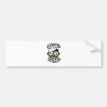 Hoodnerd Logo White Bumper Sticker
