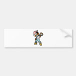 HoodNerd Mascot Pink Bumper Sticker