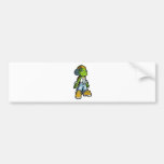 Hoodturtle Tan Blue Bumper Stickers
