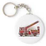 Hook and Ladder Fire Truck Keychain