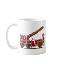 Hook and Ladder Fire Truck Mugs