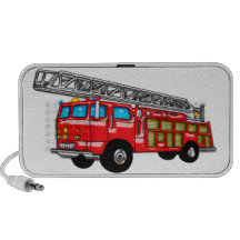 Hook & Ladder Red Fire Engine Speakers