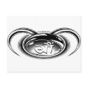 Hooked Fang Asian Tribal postcards