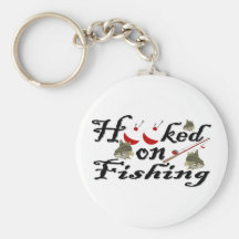 hooked on fishing key chains