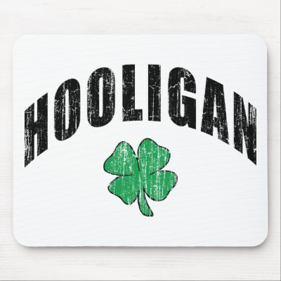Hooligan Gift Mousepad by Funny_Irish_TShirts
