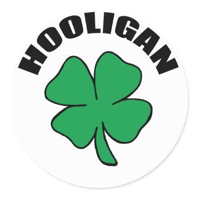 Hooligan Gift Stickers by Funny_Irish_TShirts
