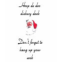 Hoop de doo dickery dock don't forget to hang up t-shirts
