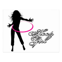 Hoop Girl-Hula Hoop Postcards