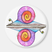 Hoopla Snail Refrigerator Magnets