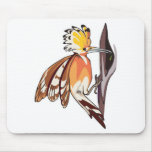 hoopoe bird mousepads
