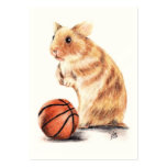 Hoops Anyone? Hamster Basketball ACEO Art Cards business cards
