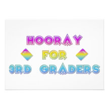 Hooray for 3rd Graders Personalized Announcement