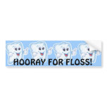 Hooray For Floss bumper stickers