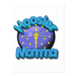 Hoosier Momma Indiana Flag Postcard