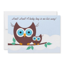 Hoot! Hoot! A baby boy is on his way!