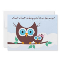 Hoot! Hoot! A baby girl is on her way!