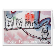 Hooter Family Sing-Along Card