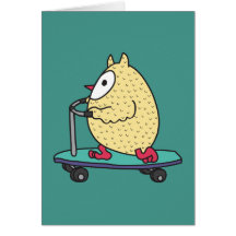 Hooter Scooter Greeting Cards