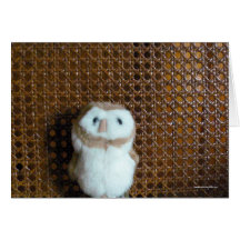 Hootin' Annie & Wicker Chair Greeting Card