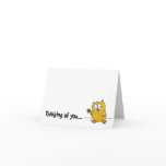 hootio, thinking of you card