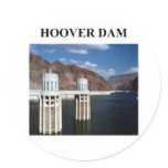 hoover dam round stickers
