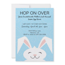 Hop Hop Bunny Rabbit Easter Party Invitation