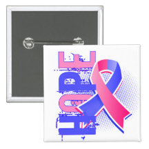 Hope 2 Male Breast Cancer Pinback Button