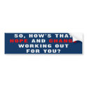 Hope And Change Bumper Sticker bumper stickers