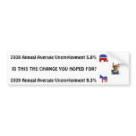 HOPE AND CHANGE bumper stickers