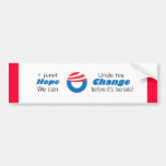 hope and change bumper stickers
