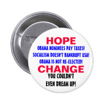 HOPE AND CHANGE! buttons