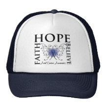 Hope Believe Faith - Anal Cancer Hats