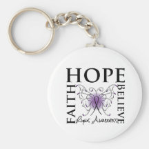 Hope Believe Faith - Lupus Key Chains