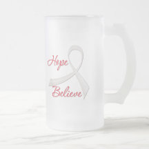 Hope Believe Lung Cancer Mugs