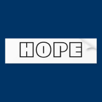 Hope bumper stickers