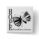 Hope Butterfly Carcinoid Cancer buttons