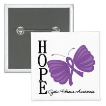 Hope Butterfly Cystic Fibrosis Pins