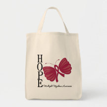 Hope Butterfly Multiple Myeloma Tote Bag