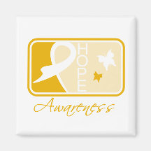 Hope Butterfly Tile Card Appendix Cancer Fridge Magnets