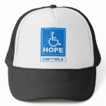 Hope Can't Walk logo hats