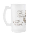 Hope, Change, Beer... Peace Barack Obama Coffee Mugs