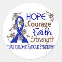 Hope Courage Faith Strength 3 CFS Sticker
