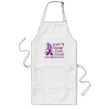 Hope Courage Faith Strength 3 Fibromyalgia Aprons