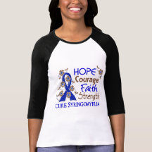 Hope Courage Faith Strength 3 Syringomyelia T Shirt